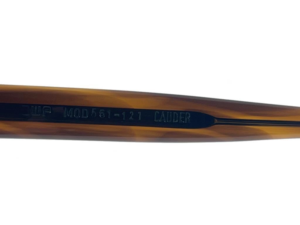 New Vintage OWP Cauder Mod 561  Brown Lenses 1980 Sunglasses For Sale 1