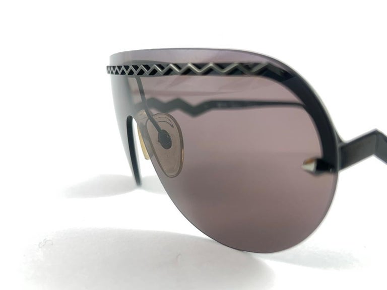 New Vintage Paloma Picasso 3716 90 Black Shield Made In  display picture 3