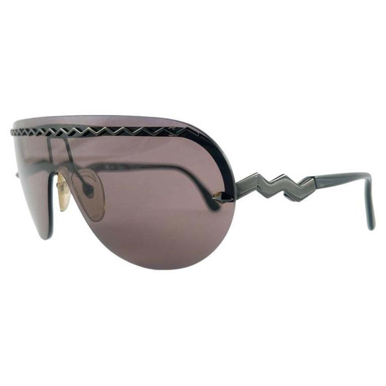 Vintage Black Womens Paloma Picasso Aviator Sunglasses 3716 Made in Germany Black Womens Paloma Picasso Aviator Sunglasses 3716 Made in  main image 2