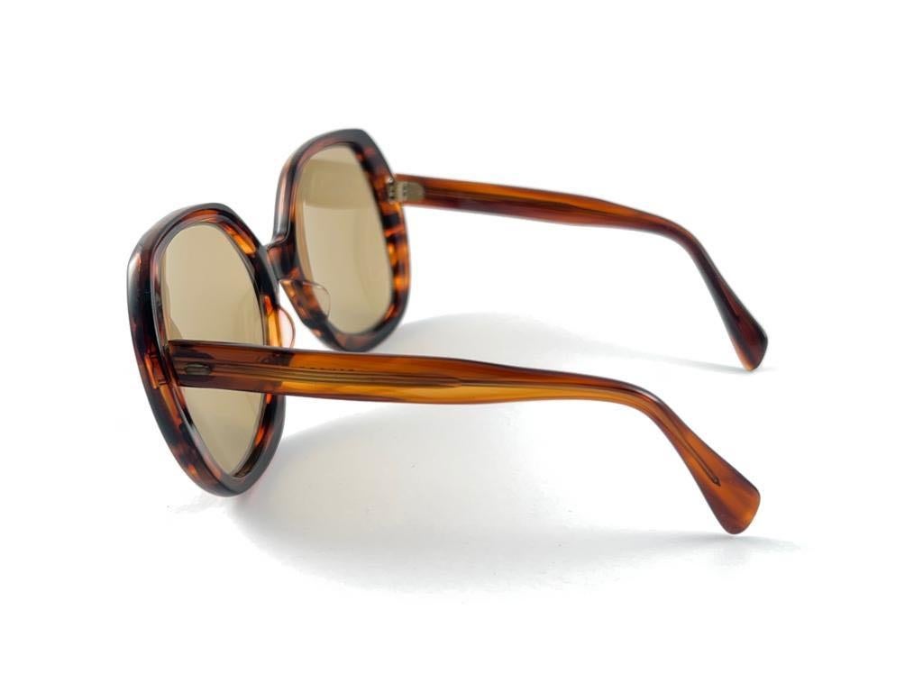 New Vintage Panope Oversized Tortoise Mid Century 1960's Sunglasses In New Condition For Sale In Baleares, Baleares