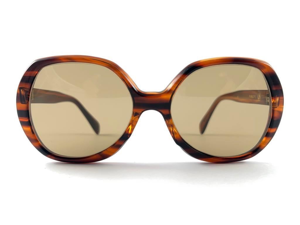 New Vintage Panope Oversized Tortoise Mid Century 1960's Sunglasses For Sale 2