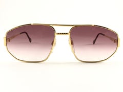 New Vintage Pascal Morabito " Concorde " Gold 1970's Sunglasses Made in Germany