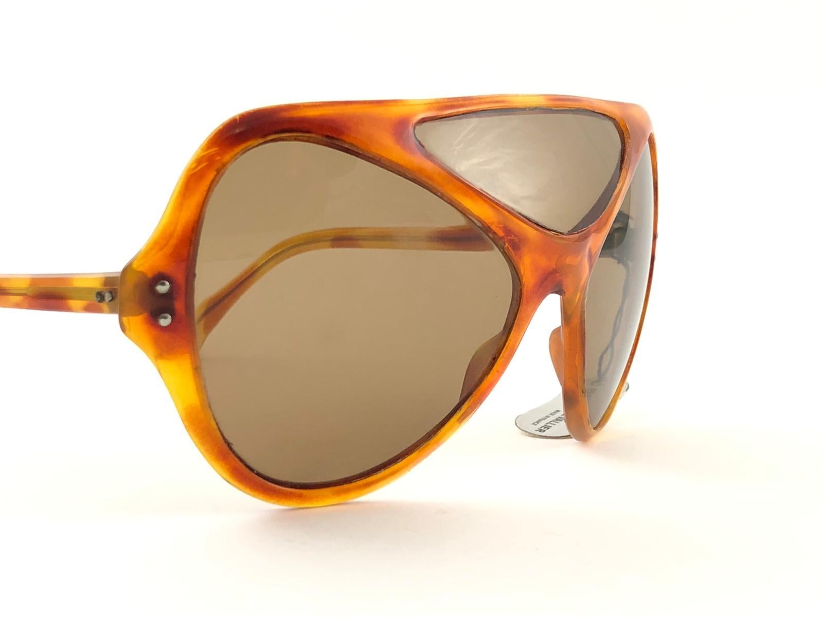 New Vintage Philippe Chevallier III Light Tortoise Miles Davis 1960 Sunglasses For Sale 1
