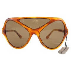 Lunettes de soleil Miles Davis vintage Philippe Chevallier III légères et écailles de tortue, années 1960, neuves