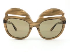 Pierre Cardin - Lunettes de soleil vintage surdimensionnées avec détails coulissants, 6496, années 1960, état neuf