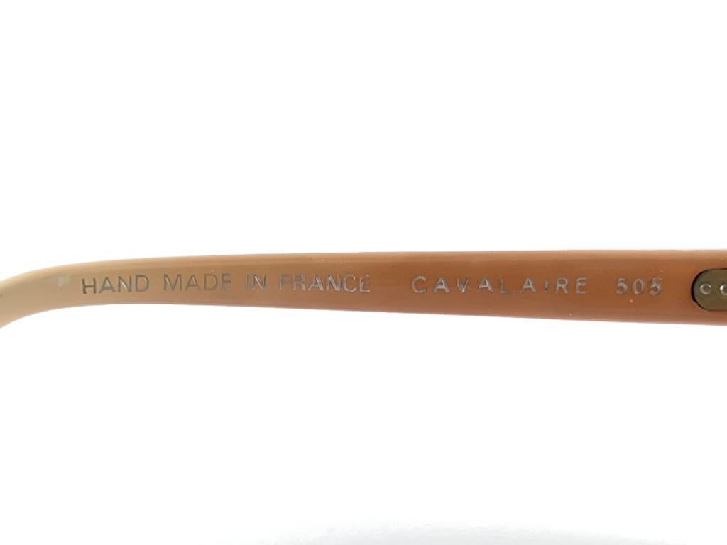 Women's or Men's New Vintage Pierre Cardin Oversized 505 CAVALAIRE Ombre Nude 1970 Sunglasses For Sale