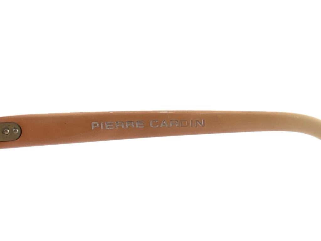 New Vintage Pierre Cardin Oversized 505 CAVALAIRE Ombre Nude 1970 Sunglasses For Sale 1