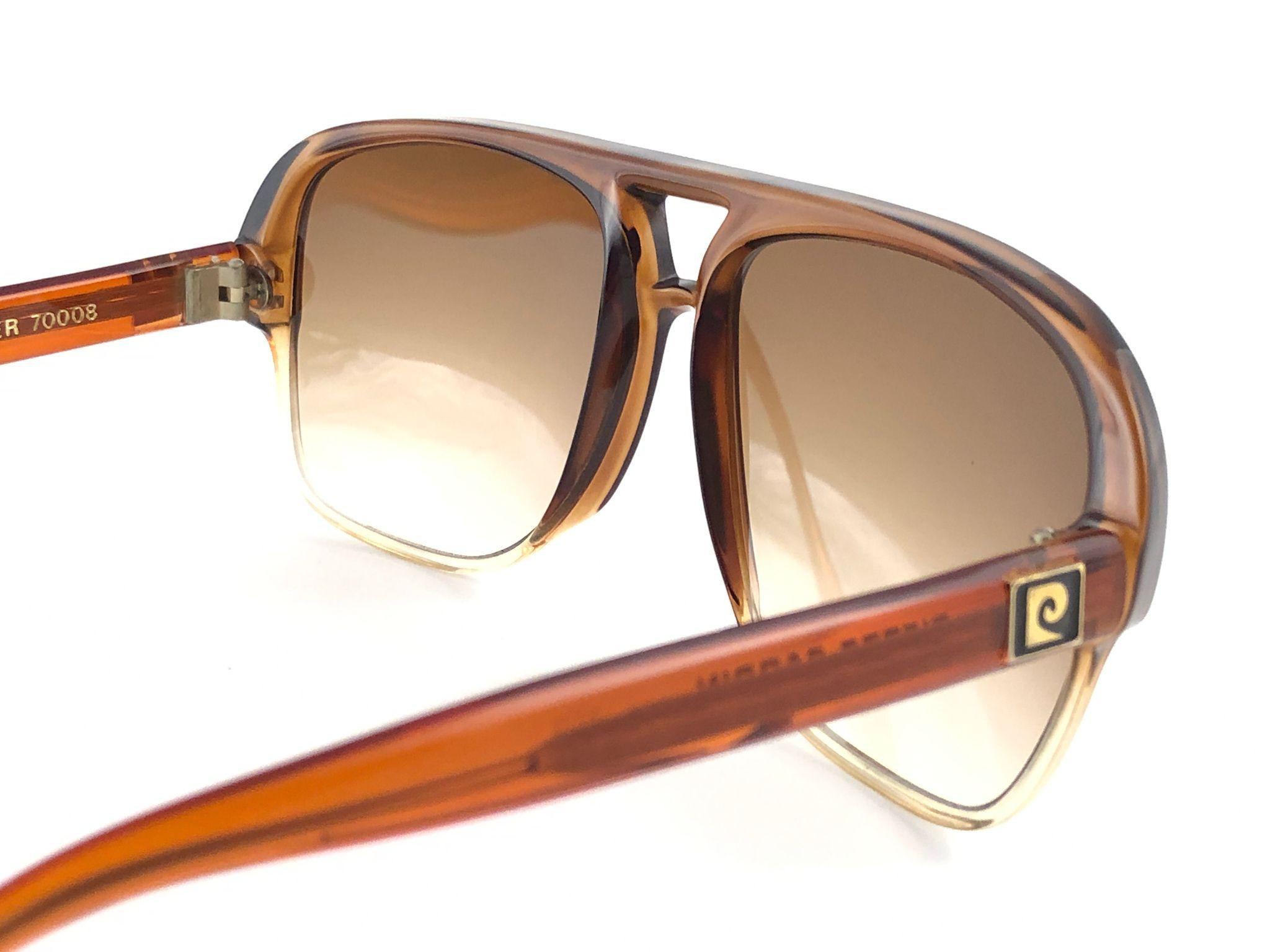 Women's or Men's New Vintage Pierre Cardin Oversized 7008 CAVALIER  1970's Sunglasses For Sale