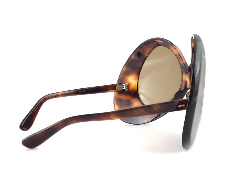 New Vintage Pierre Cardin Oversized Avantgarde Collector Item 1960's Sunglasses For Sale 1