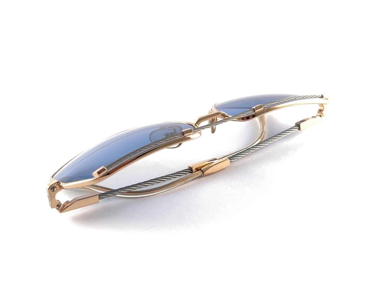 Nuevas Gafas de sol vintage Pierre Cardin Sailing CP 805 Lente Gradiente Azul Años 80 10
