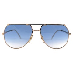 New Vintage Pierre Cardin Sailing CP 805 Blue Gradient Lens 1980's Sunglasses