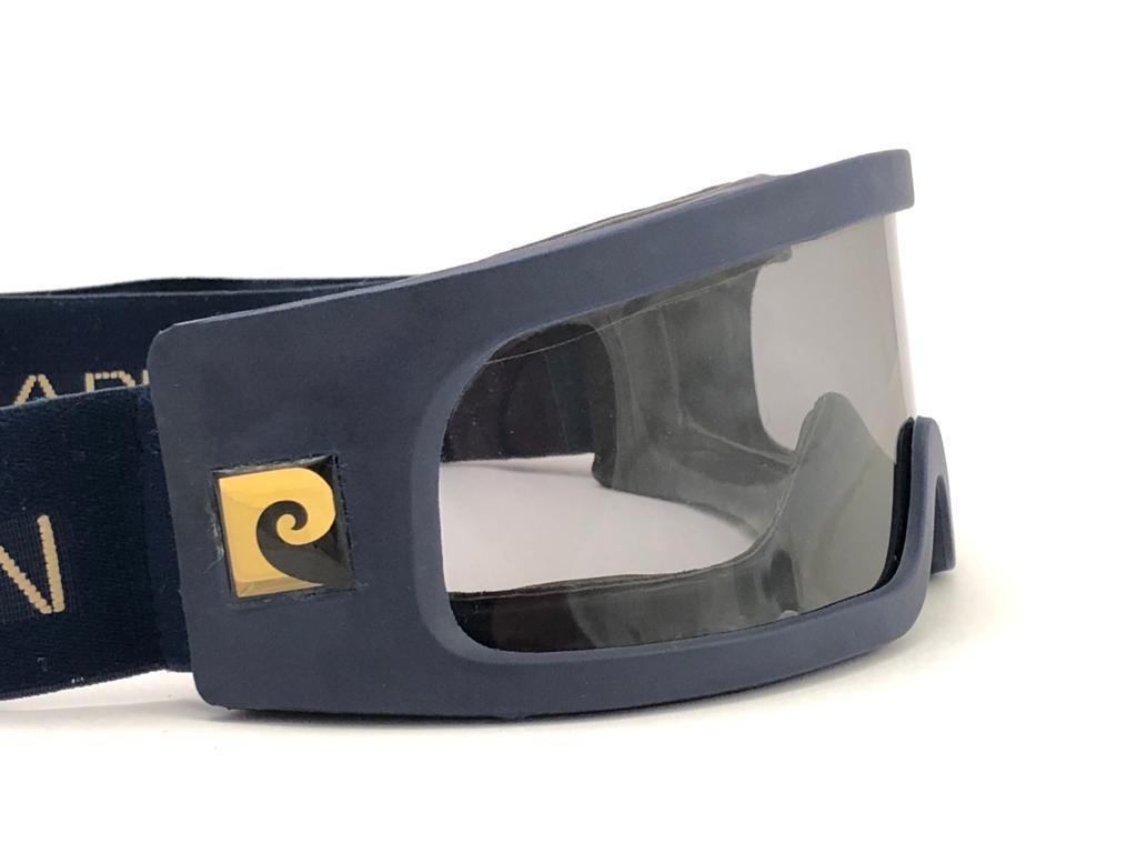 Women's or Men's New Vintage Pierre Cardin Ski Haute Sports Light Grey Lens 1970's Sunglasses For Sale