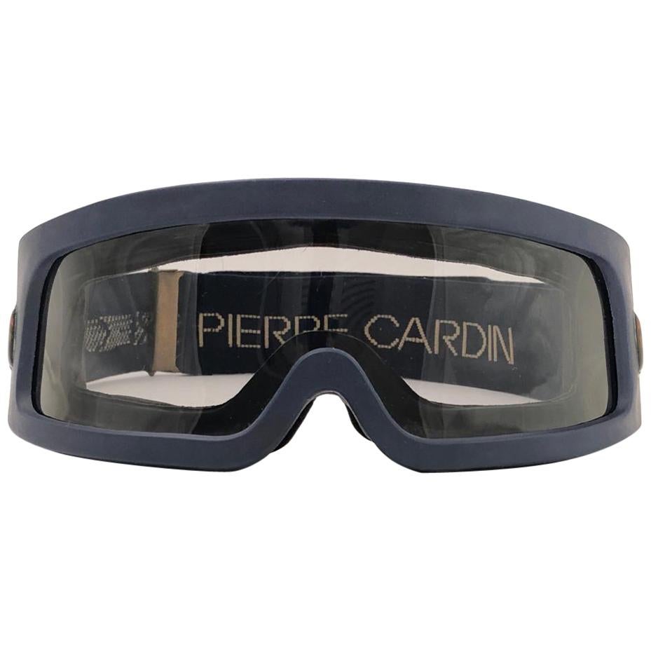 New Vintage Pierre Cardin Ski Haute Sports Light Grey Lens 1970's Sunglasses