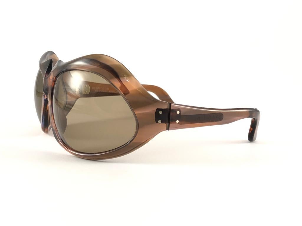 Pierre Marly Albatros Oversized Avantgarde 1960er Jahre Sonnenbrille, neu, Vintage Damen im Angebot