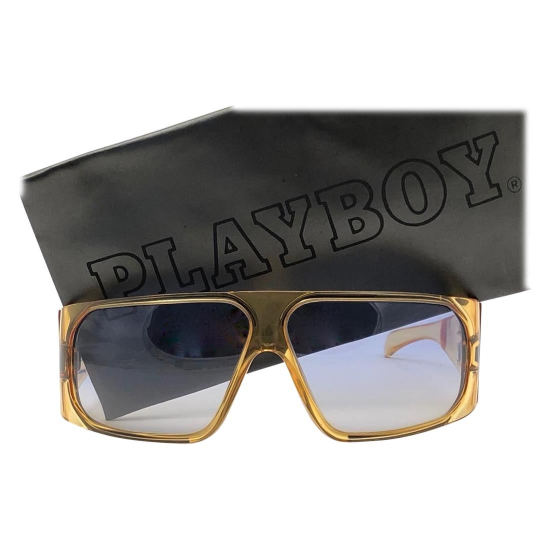 New Vintage Playboy 4545 Optyl Translucent Oversized Optyl Sunglasses