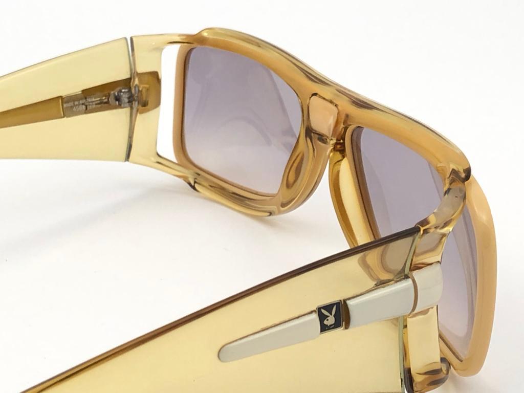 New Vintage Playboy 4561 Optyl Translucent Oversized Optyl Sunglasses In New Condition In Baleares, Baleares