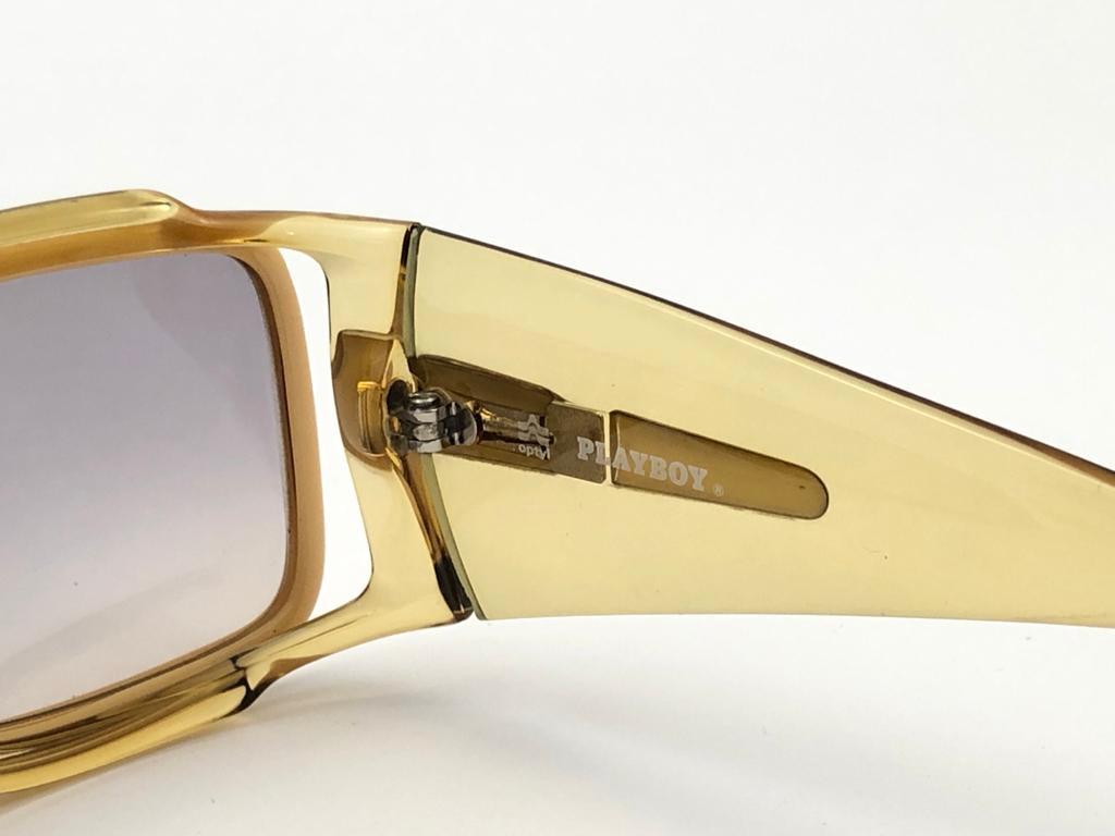New Vintage Playboy 4561 Optyl Translucent Oversized Optyl Sunglasses 1