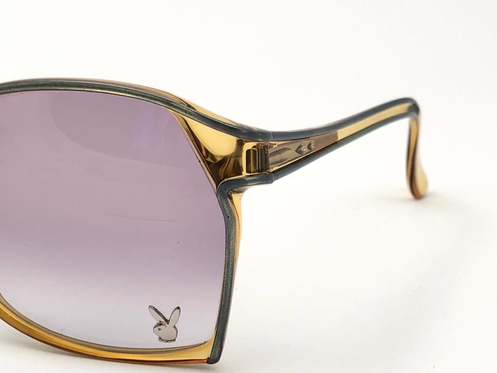 New Vintage Playboy 4573 Optyl Translucent  Optyl Sunglasses Made in Austria For Sale 1
