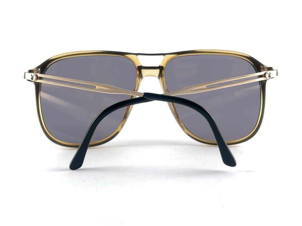 New Vintage Playboy 4627 Optyl Oversized Translucent Sunglasses Made in Austria For Sale 4