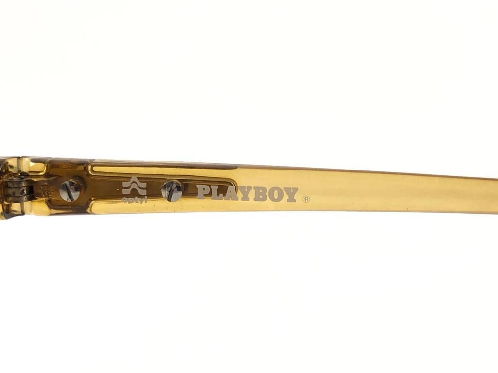 New Vintage Playboy 5464 Optyl Translucent  Optyl Sunglasses Made in Austria In New Condition In Baleares, Baleares