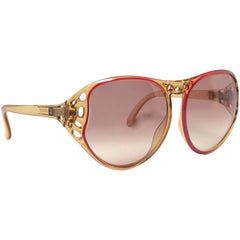 New Vintage Playboy Oversized Vinyl Sunglasses 1970's Made in Austria