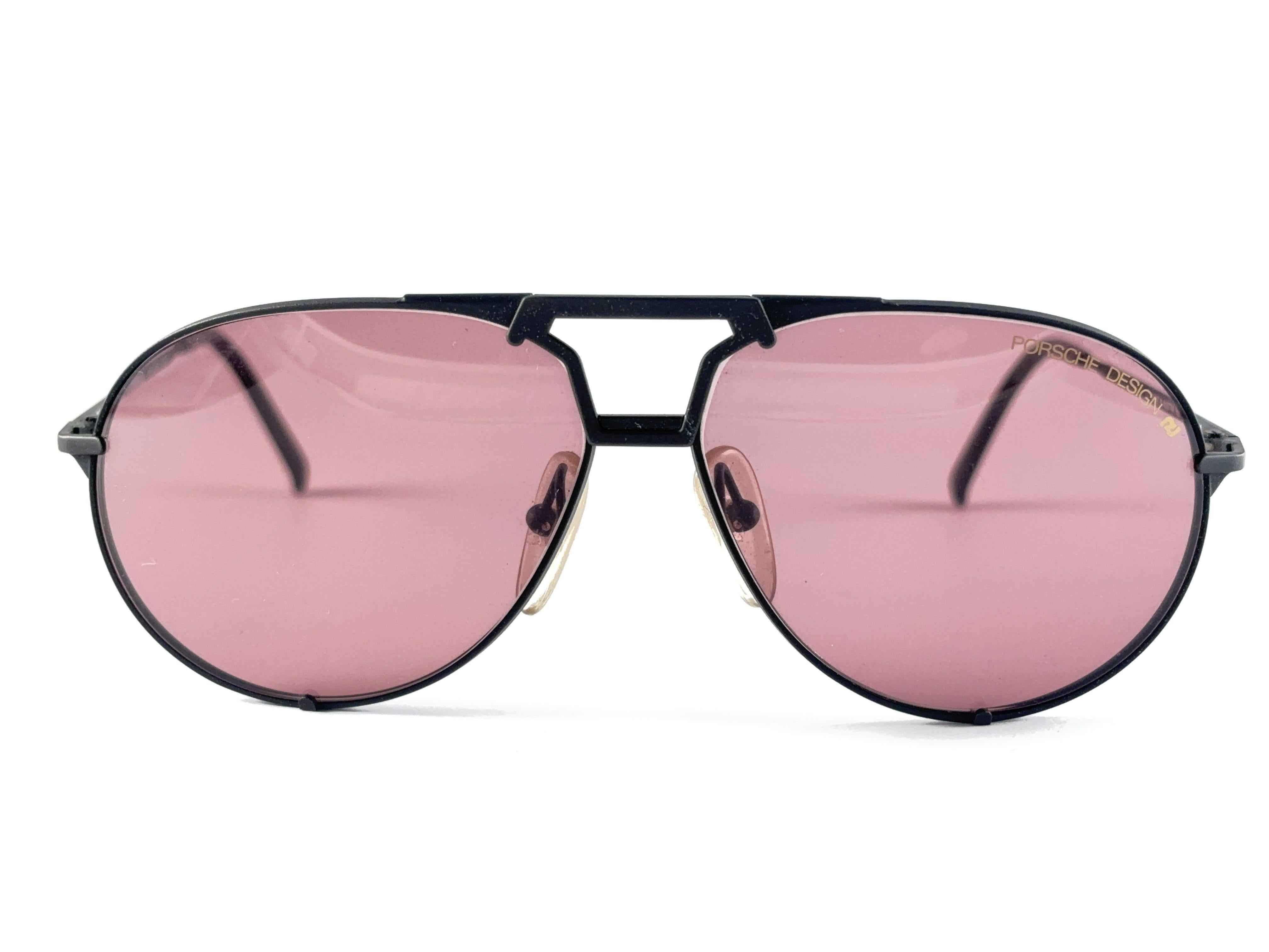 New Vintage Porsche 5651 Shield Black Matte Frame 1990 Sunglasses Austria For Sale 5