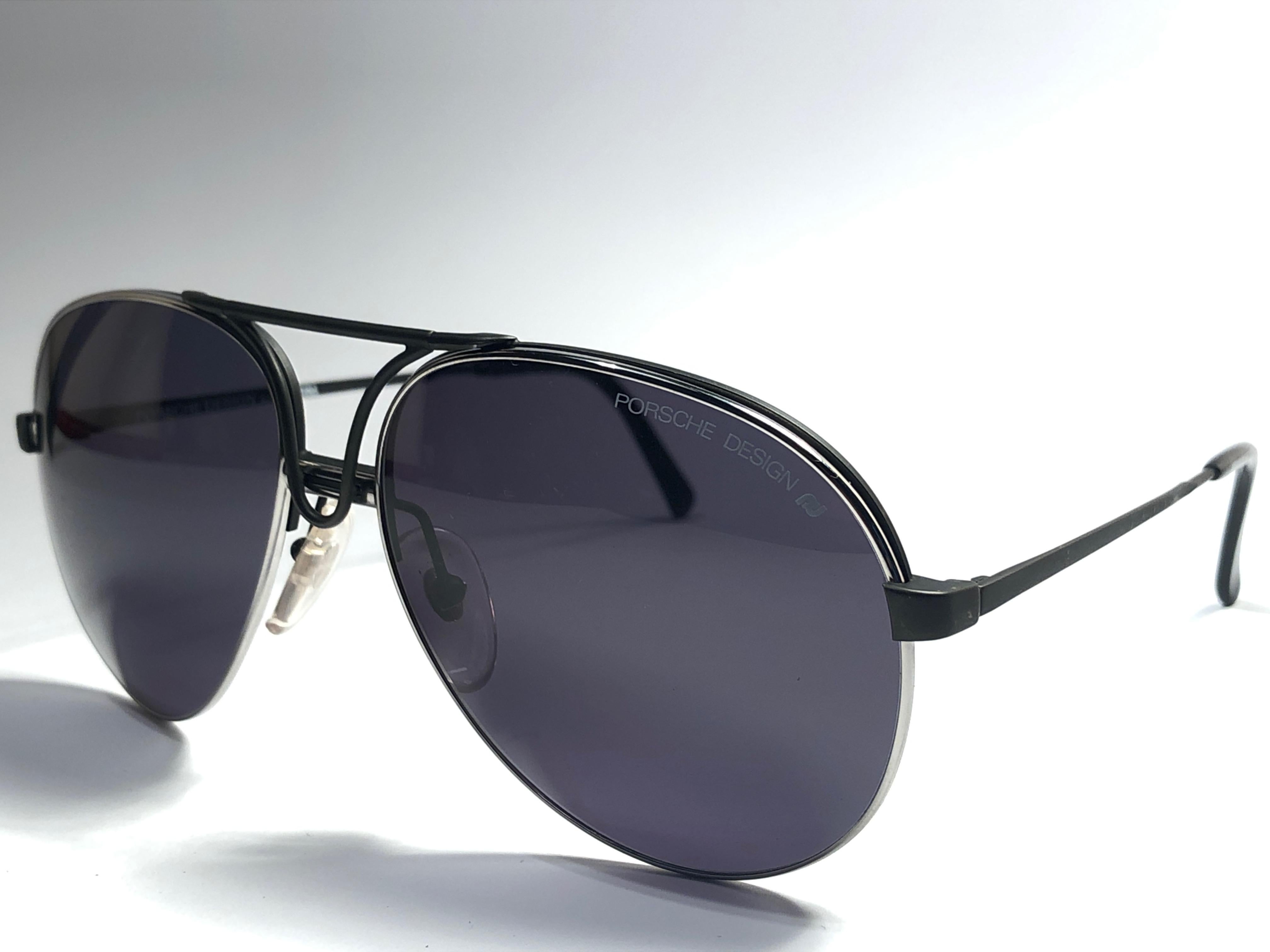 porsche oversized aviator sunglasses