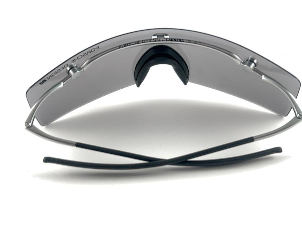 New Vintage Porsche Design 5693 Silver Foldable Flat Light Sunglasses 1990s 7