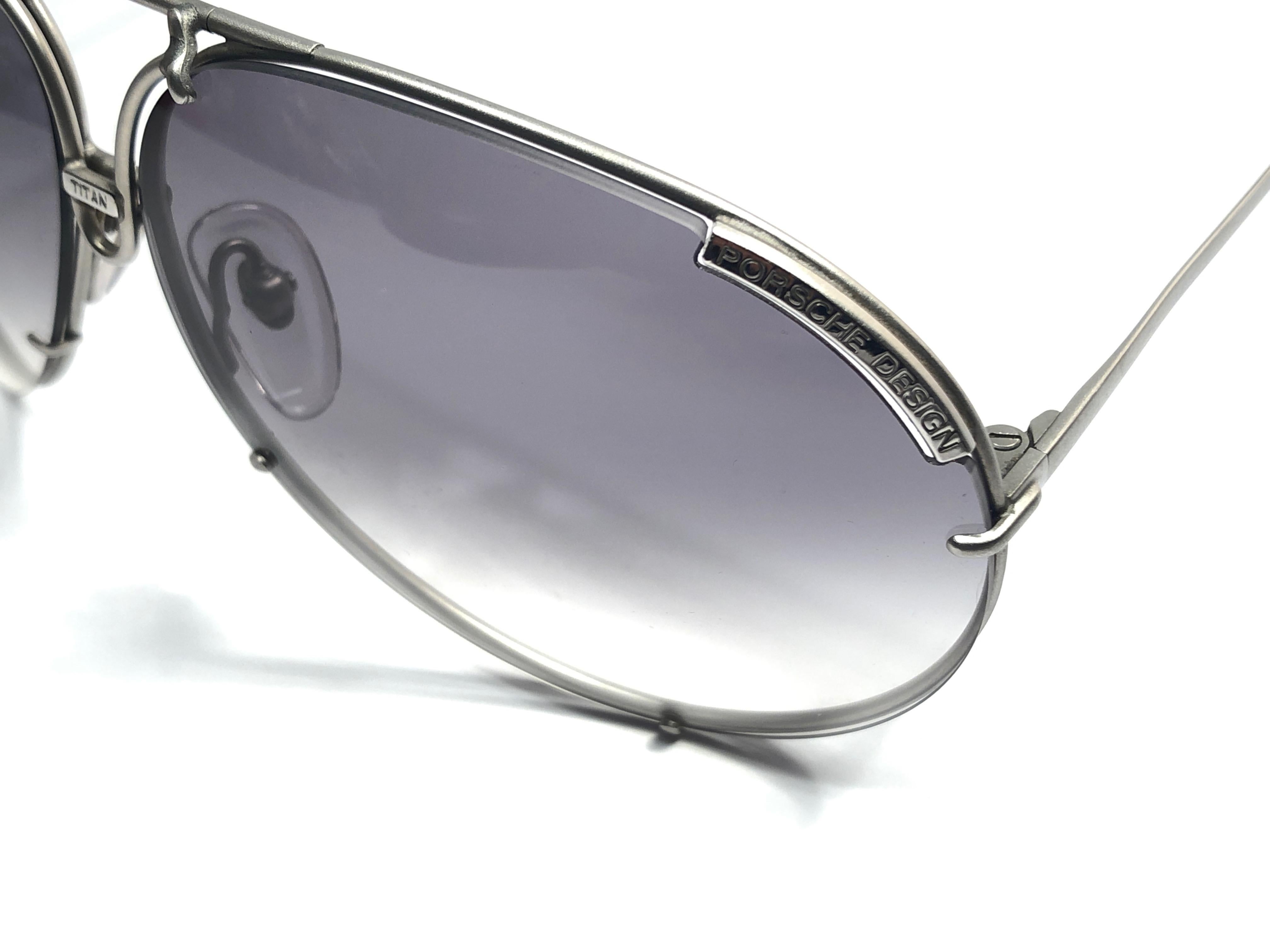 Women's or Men's New Vintage Porsche Design By Carrera 5621 Titan Matte Large Sunglasses Austria