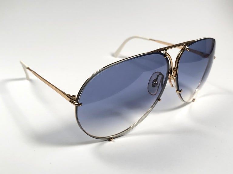 New Vintage Porsche Design By Carrera 5621 White Gold Large Sunglasses  Austria at 1stDibs | porsche 5621 sunglasses