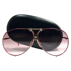 New Vintage Porsche Design By Carrera 5623 Red & Gold Large Sunglasses Austria