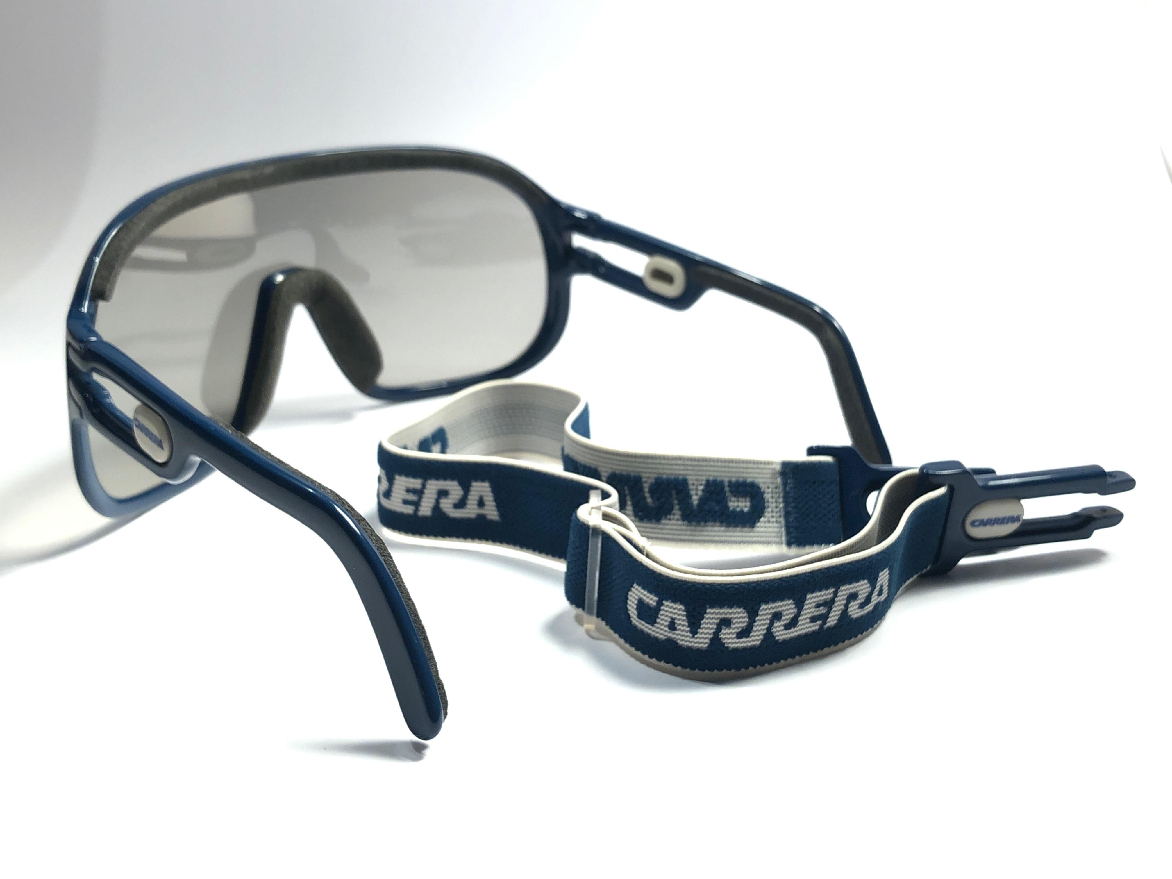 New Vintage Porsche Design By Carrera 5625 Blue Ski Sports Sunglasses Austria In Excellent Condition In Baleares, Baleares