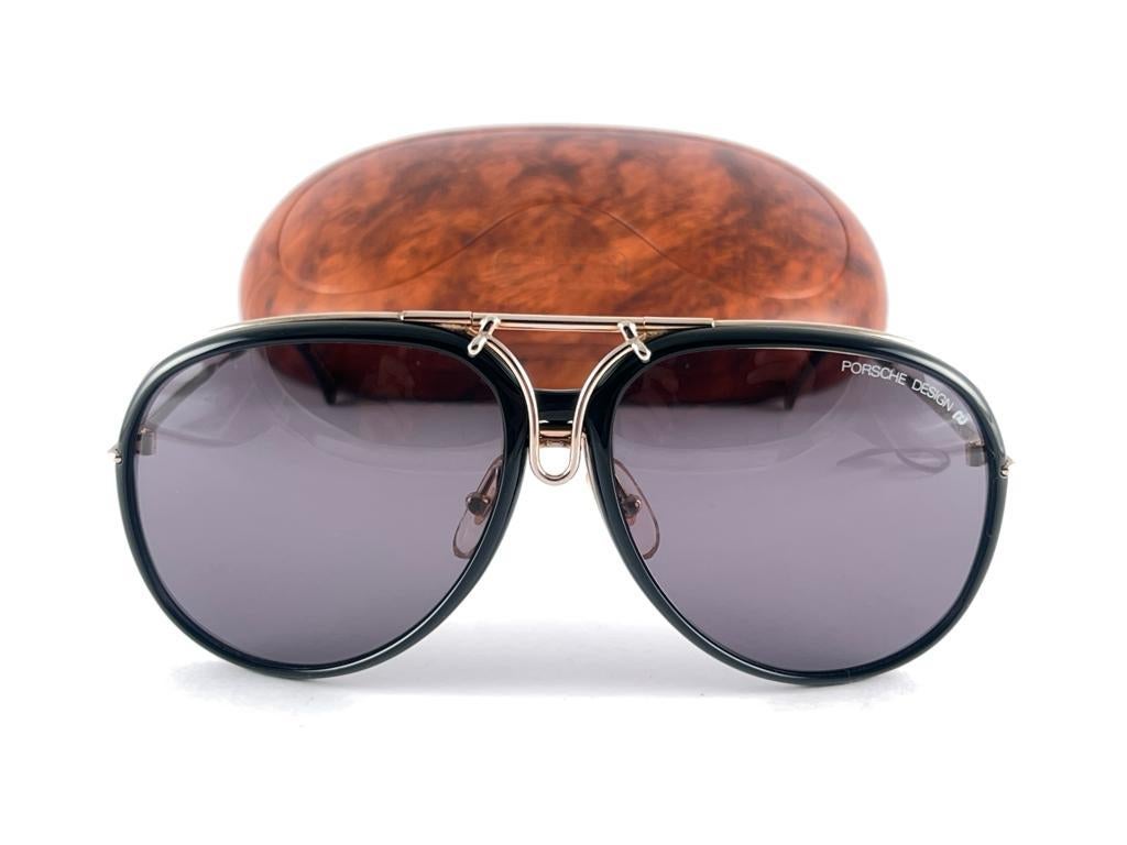 New Vintage Porsche Design By Carrera 5632 Interchangeable Half Frame Sunglasses In New Condition In Baleares, Baleares