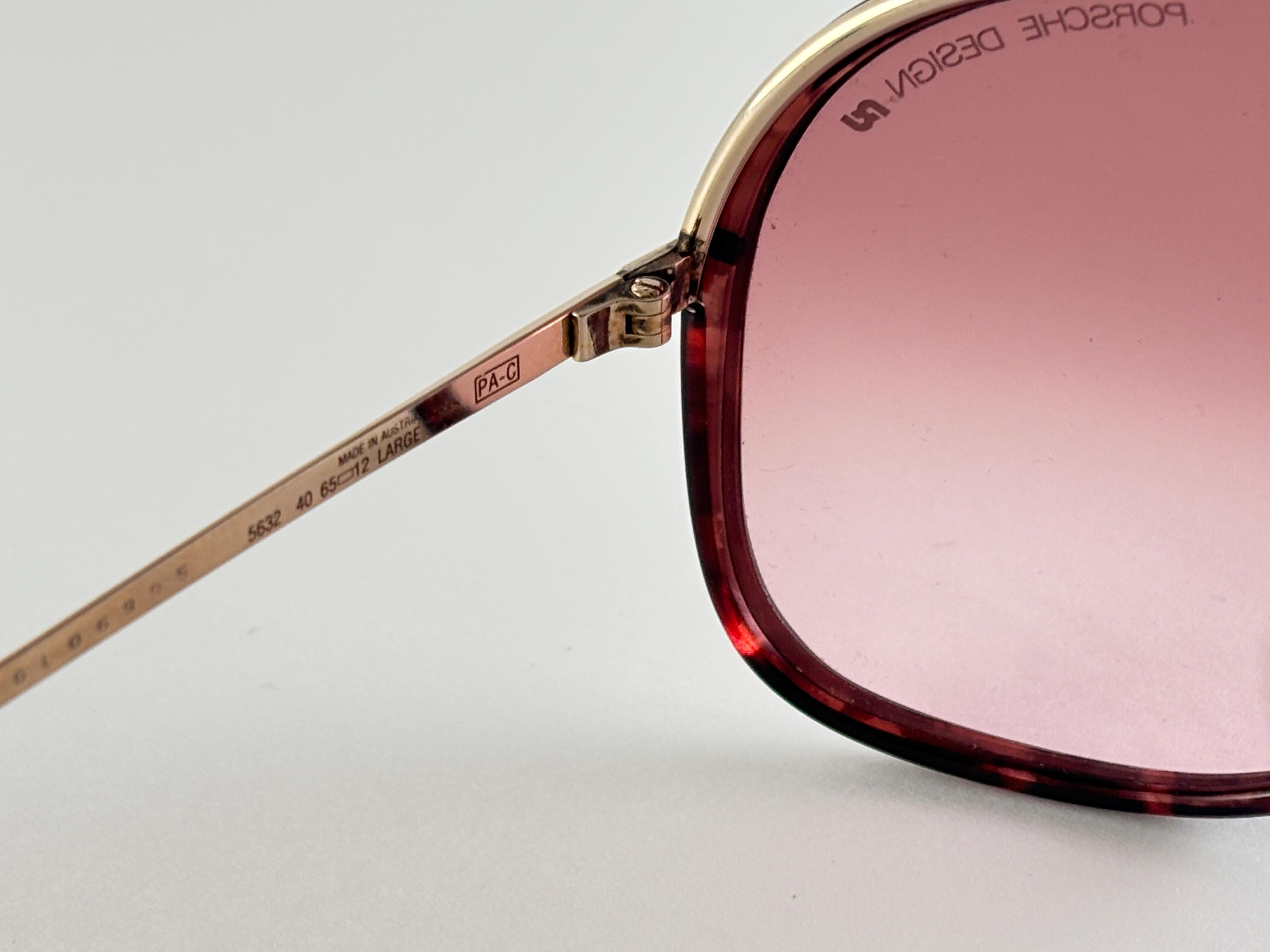 New Vintage Porsche Design By Carrera 5632 Interchangeable Half Frame Sunglasses en vente 3