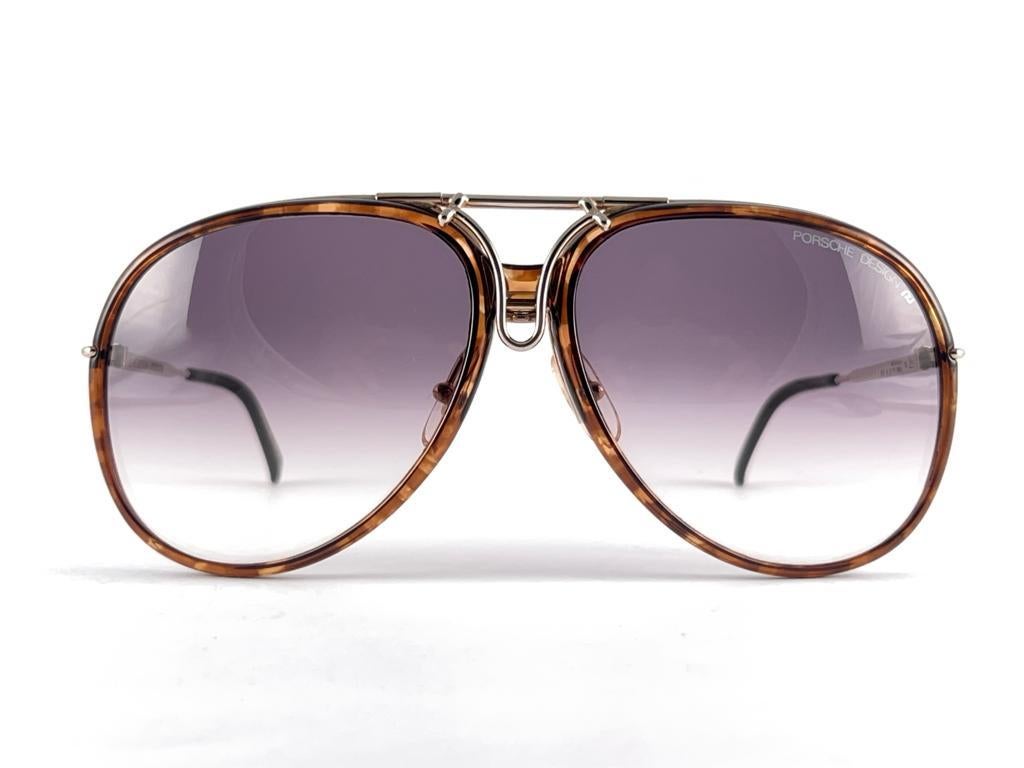 Neu Vintage Porsche Design von Carrera 5632 austauschbare Vintage-Sonnenbrille mit halber Rahmen und Porsche-Design 2