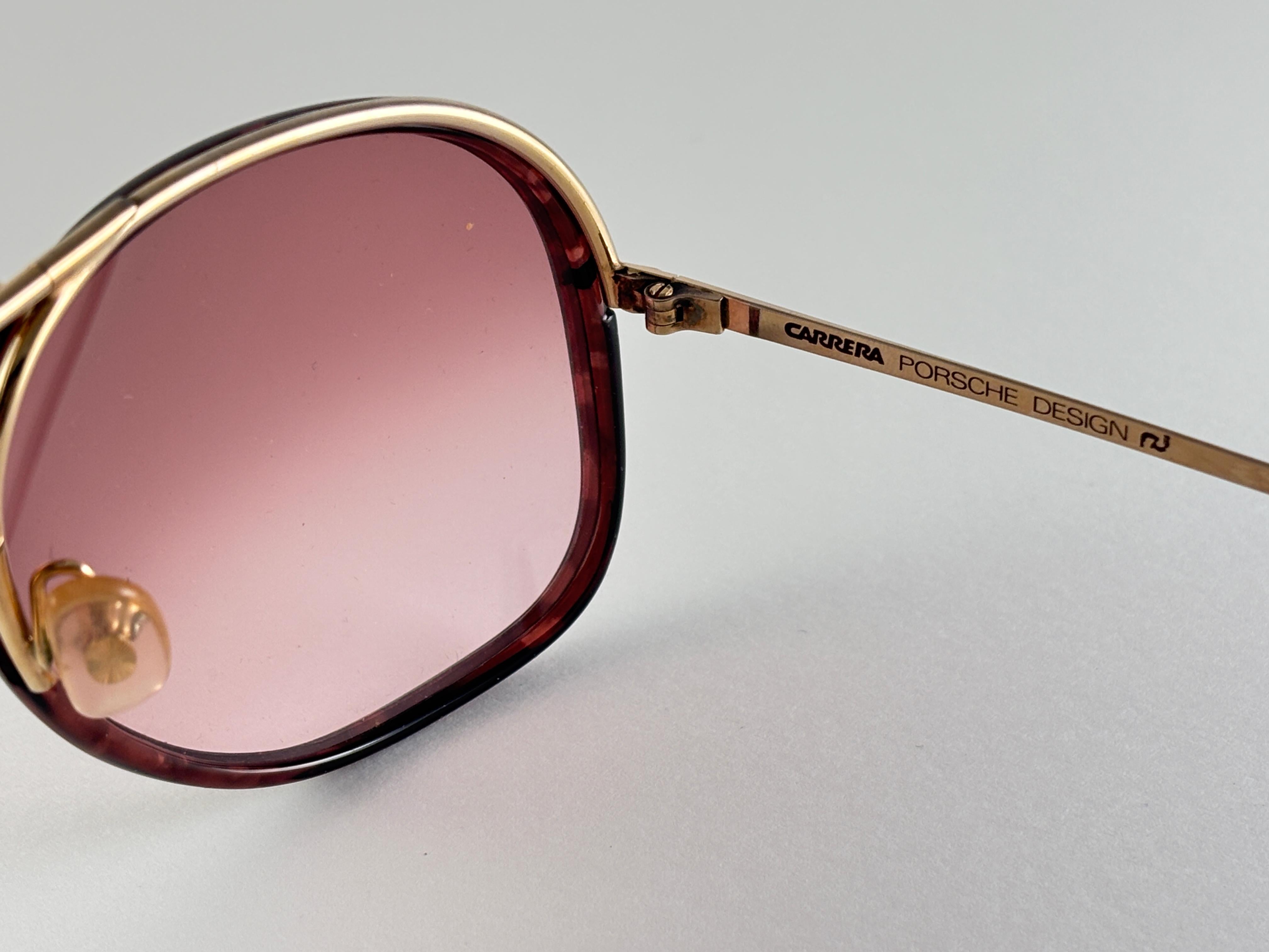 New Vintage Porsche Design By Carrera 5632 Interchangeable Half Frame Sunglasses en vente 4