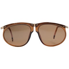 Nouvelles lunettes de soleil vintage Porsche Design par Carrera 5660, couleur ambre et or