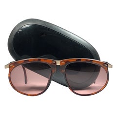 New Vintage Porsche Design By Carrera 5660 Mosaic Amber and Gold Sunglasses