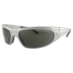New Vintage Porsche P0073 Shield Matte Grey Frame 1990 Sunglasses Austria