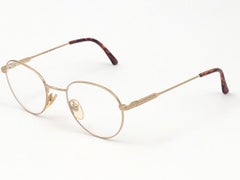 New Vintage Ralph Lauren Classic Gold 600 RX 1990 Sunglasses