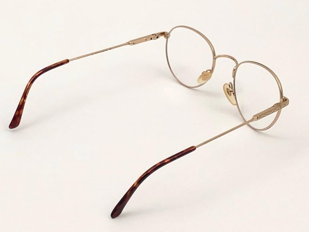 Ralph Lauren lunettes de soleil vintage classiques dorées 600 RX 1990, neuves Unisexe en vente