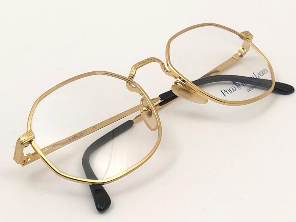 Ralph Lauren lunettes de soleil vintage classiques dorées XXII RX 1990, neuves en vente 2