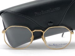 New Vintage Ralph Lauren Classic Gold XXII RX 1990 Sunglasses