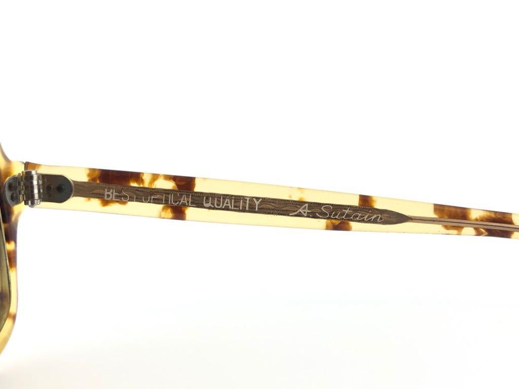Seltene übergroße helle Schildpatt-Sonnenbrille von A., 1970er Jahre im Angebot 2
