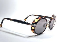 New Vintage Rare Alain Mikli 3124 Tortoise & Black France Sunglasses 1990