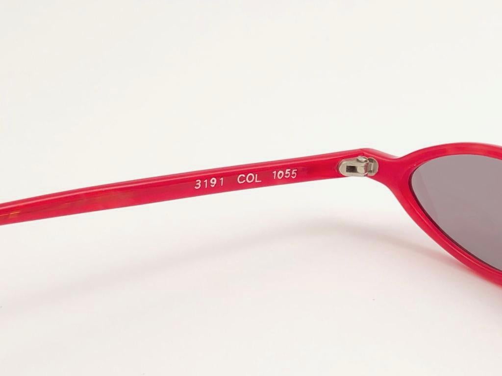 New Vintage Rare Alain Mikli 3191 Candy Red France Sunglasses 1990 3