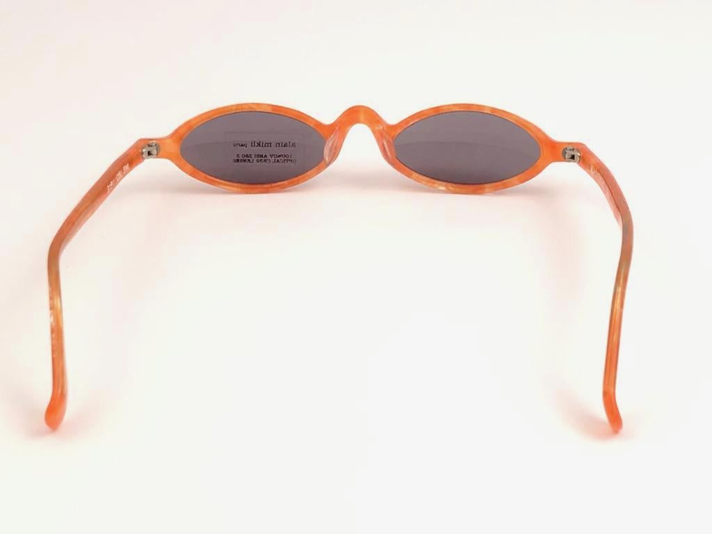 New Vintage Rare Alain Mikli 3191 Spring Tangerine France Sunglasses 1990 3