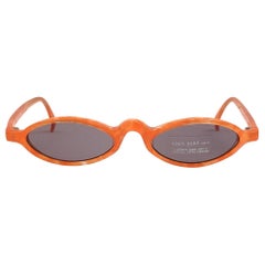 New Vintage Rare Alain Mikli 3191 Spring Tangerine France Sunglasses 1990
