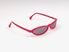 New Vintage Rare Alain Mikli 3193 Candy Red France Sunglasses 1990