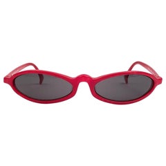 Nuevo Vintage Raro Alain Mikli 3193 Rojo Caramelo Francia Gafas de sol 1990